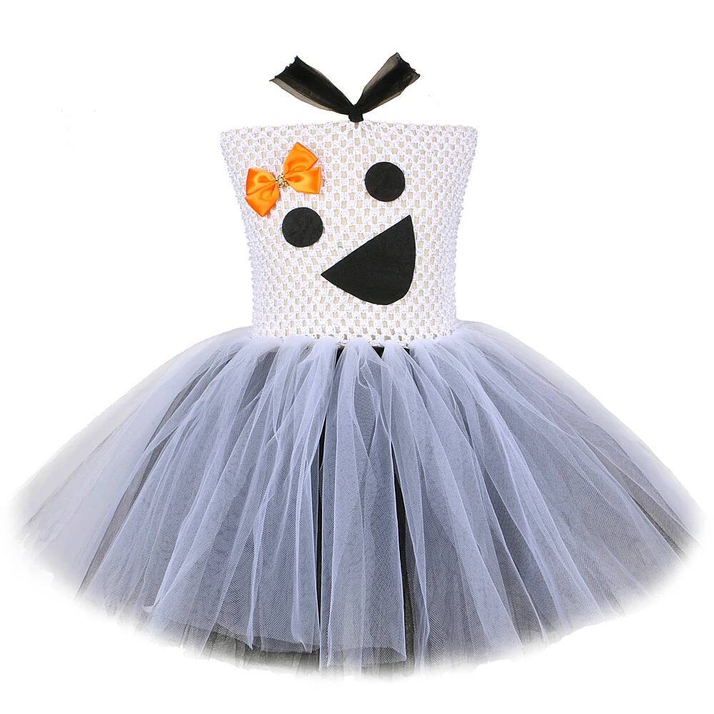 Baby Tutu Skirt - Robe Tutu fantôme blanche et noire