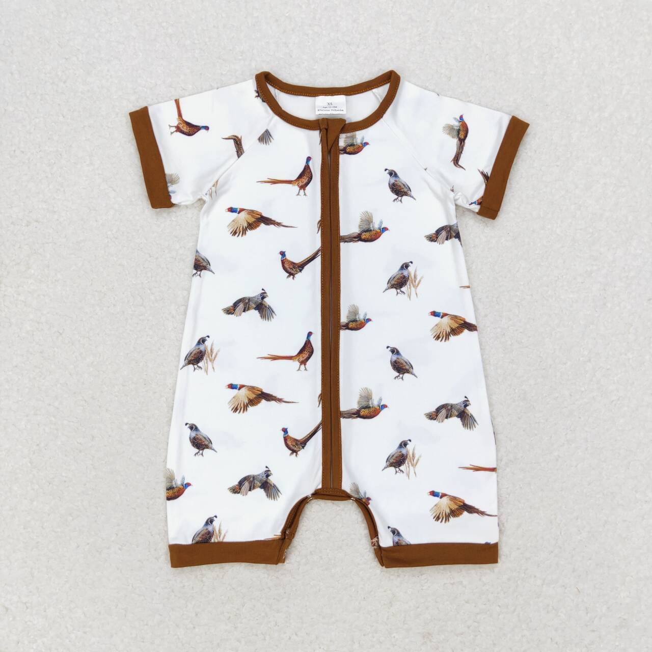 Baby Clothing Sale - Barboteuse en résine marron à manches