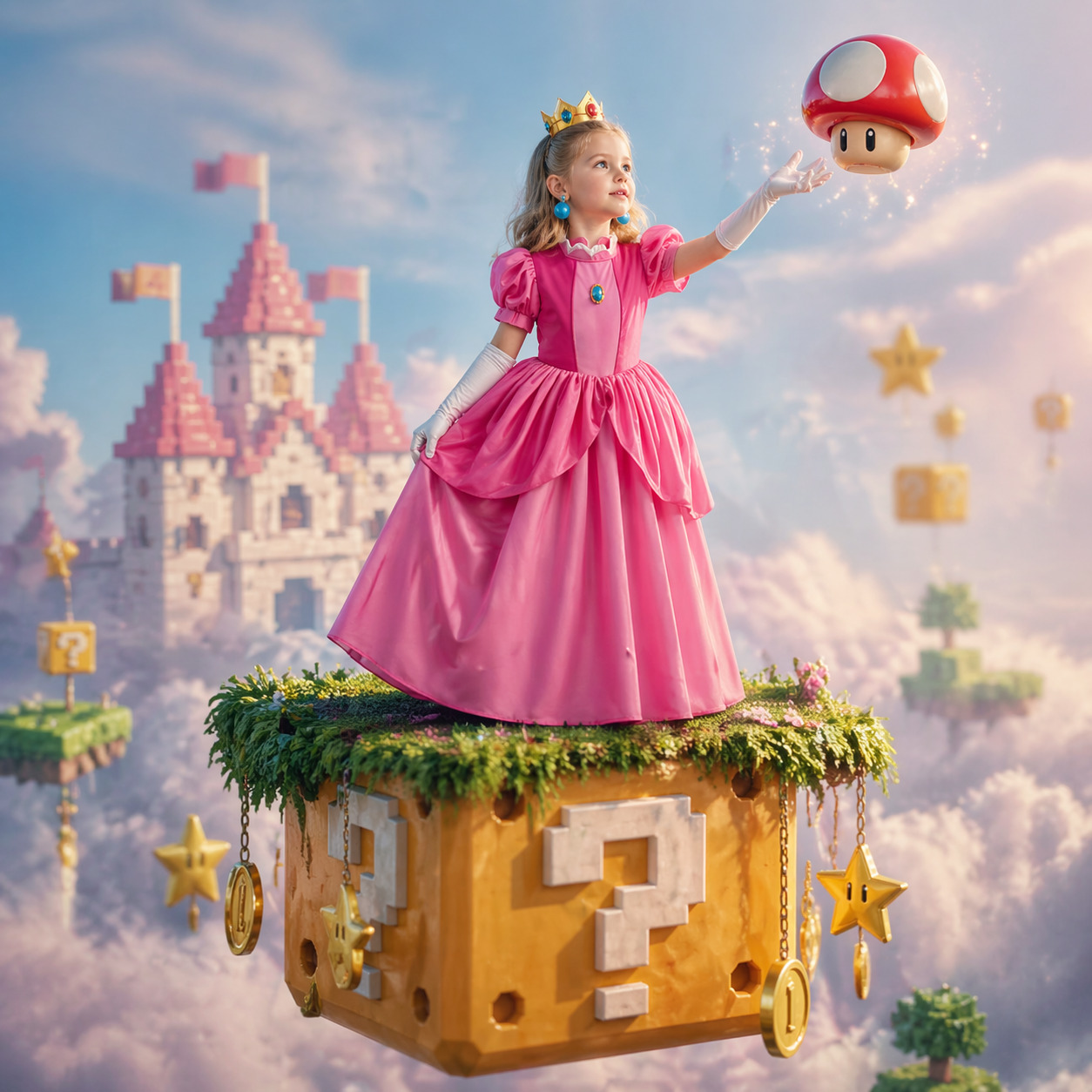 Newborn Gift Set - Ensemble de costumes de princesse Peach