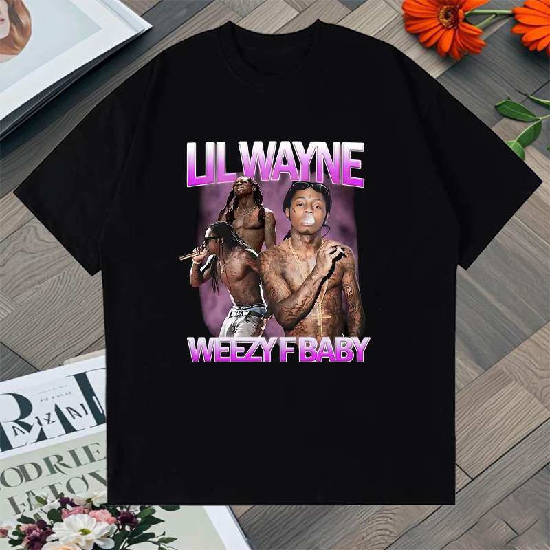 Baby Clothing Sale - T-shirt graphique Rapper Lil Wayne Weezy