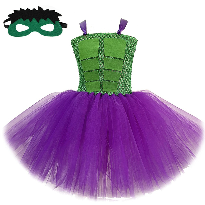 Baby Tutu Skirt - Costume de super-héros Hulk pour filles,
