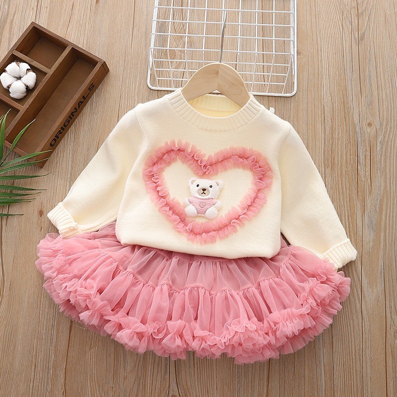 Baby Clothing Jumper - Ensemble pull pour fille, nouvelle mode
