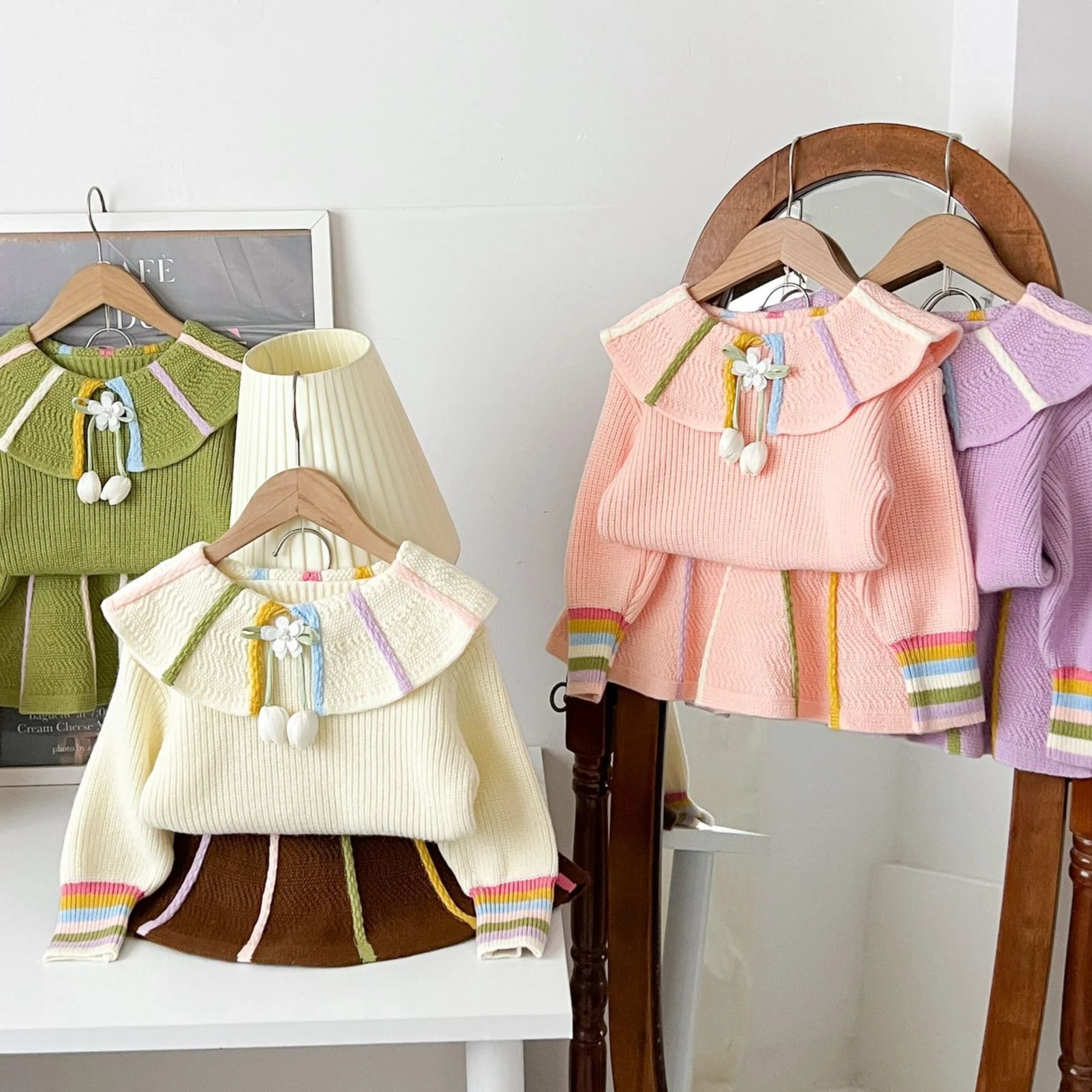 Baby Clothing Jumper - Ensemble Fille Printemps-Automne 2026 Nouvelle Collection