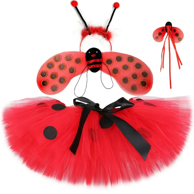 Baby Tutu Skirt - Jupe tutu pour filles, motif coccinelle,