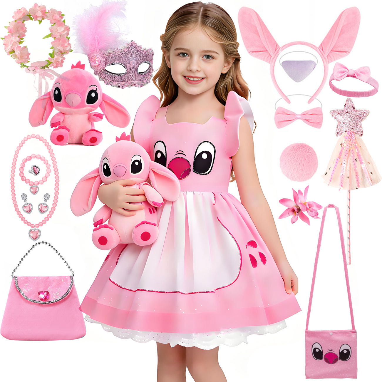 Baby Tutu Skirt - Robe de princesse rose Disney Lilo