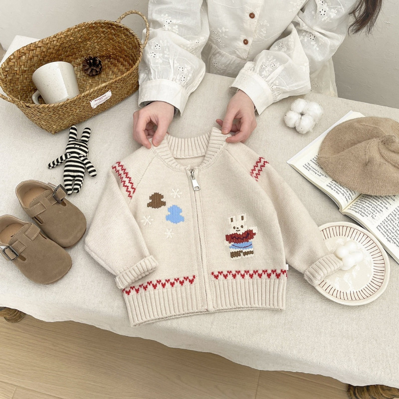 Pull pour bébé, style coréen,  - Knit Cardigan Infant avis et prix