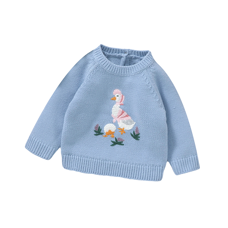 Automne bébé pull mignon brodé - Baby Clothing Jumper avis et prix