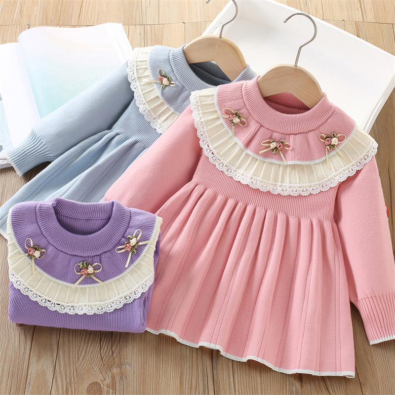 Bébé filles robe tricotée enfa - Baby Clothing Jumper avis et prix